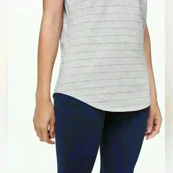 Lululemon Love Crew III 
Short Serve Stripe Heathered Core Light Grey Grey Sage - Picture 6 of 14